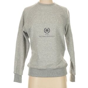 Madrid Designs Madrid Preppy  Gray Crewneck Sweatshirt Size Small
